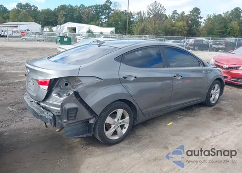 2012 Hyundai Elantra Gls z USA, uszkodzony, nr VIN 5NPDH4AE6CH148687